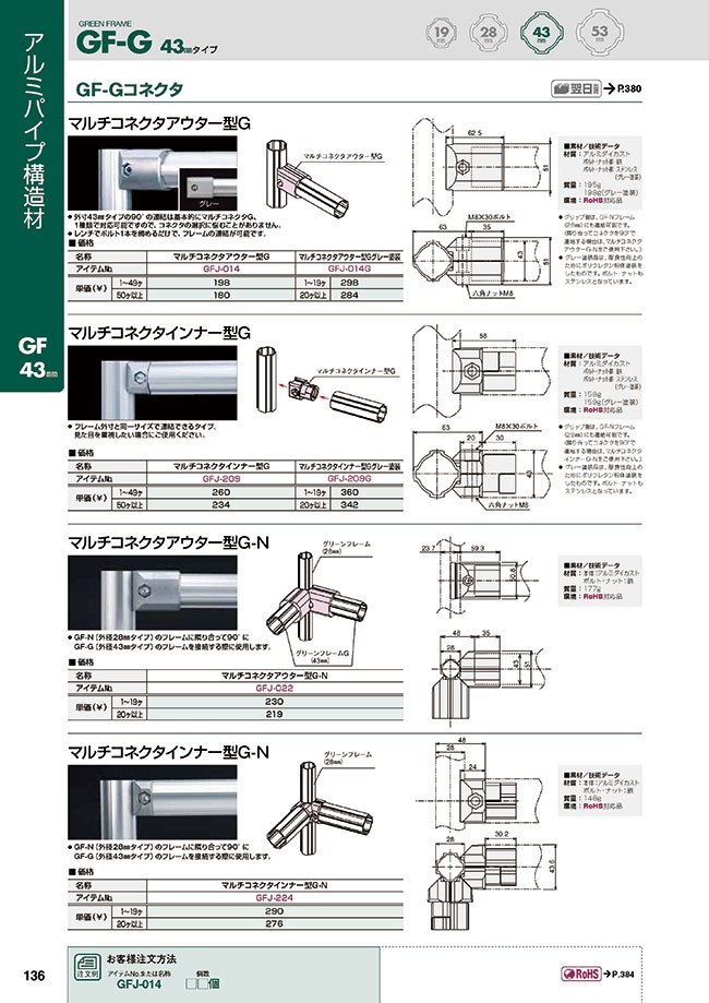 Multi-Connector Inner Type G | SUS | MISUMI Thailand
